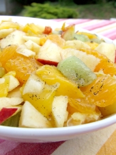 Salade de fruits vanillée